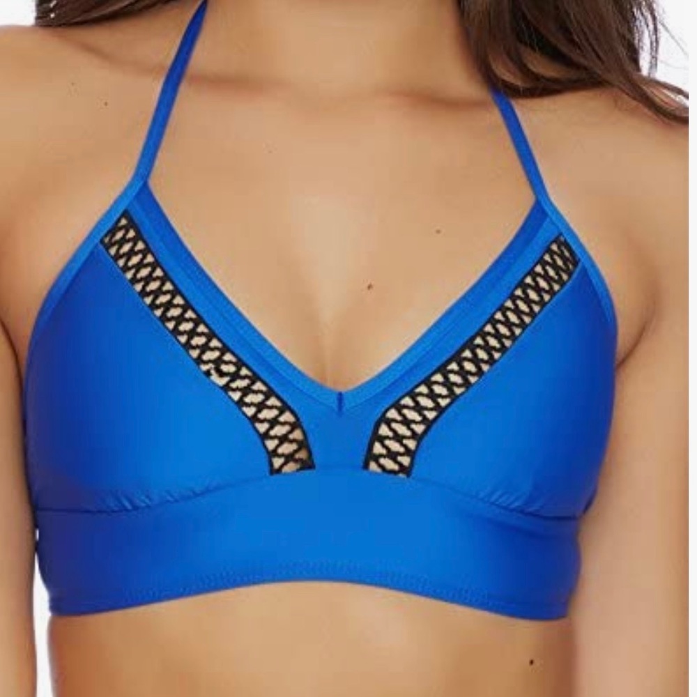 NWT Ella Moss Juliet Solids Crop Bikini Top Size‎ S